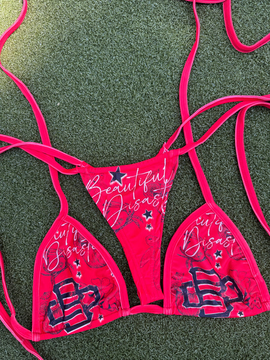 SS26 IAM A BeautifulDisaster Bikini Set