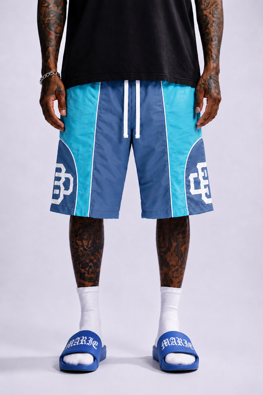 BeautifulDisaster Nylon Flow Shorts🌐 - Blue