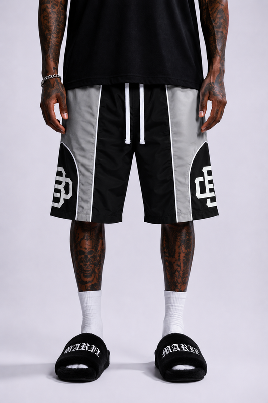 BeautifulDisaster Nylon Flow Shorts🌐 - Black