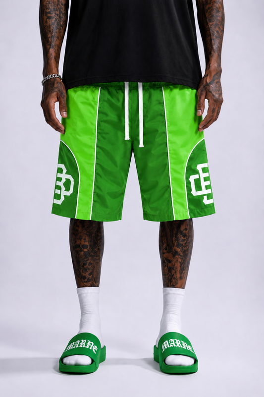 BeautifulDisaster Nylon Flow Shorts🌐 - Green